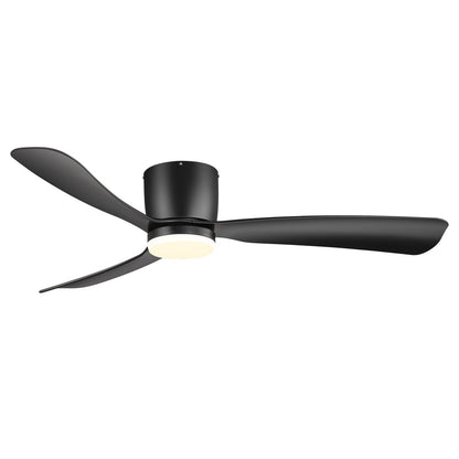 Ventilatore da soffitto a LED da 52 pollici nero/bianco con telecomando (3 pale)