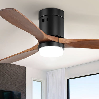 Ventilatore da soffitto a filo Sofucor da 52 pollici con telecomando, motore reversibile, luce integrata opzionale