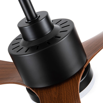 Ventilatore da soffitto a LED da 52 pollici con telecomando per luci (3 pale)