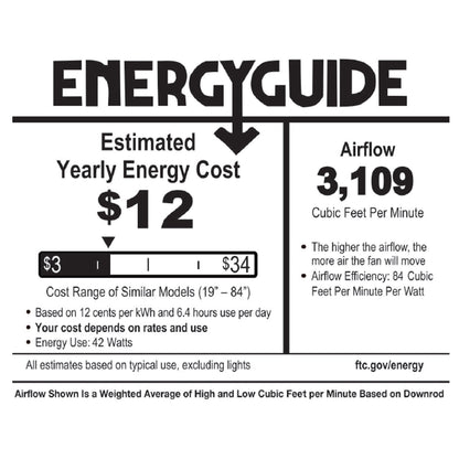 Ventilatore da soffitto a LED da fattoria in metallo spazzolato 52 Carbon Loft