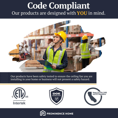 52 Prominence Home Sivan Bronze Farmhouse Ventilatore da soffitto a LED con luce, telecomando