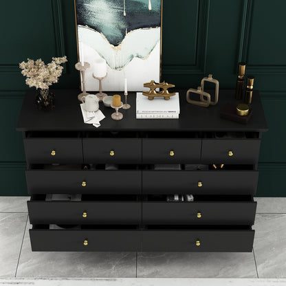 Cassettiera per camera da letto matrimoniale larga 55,1 cm con cassetti portaoggetti