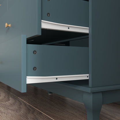 Cassettiera per camera da letto matrimoniale larga 55,1 cm con cassetti portaoggetti