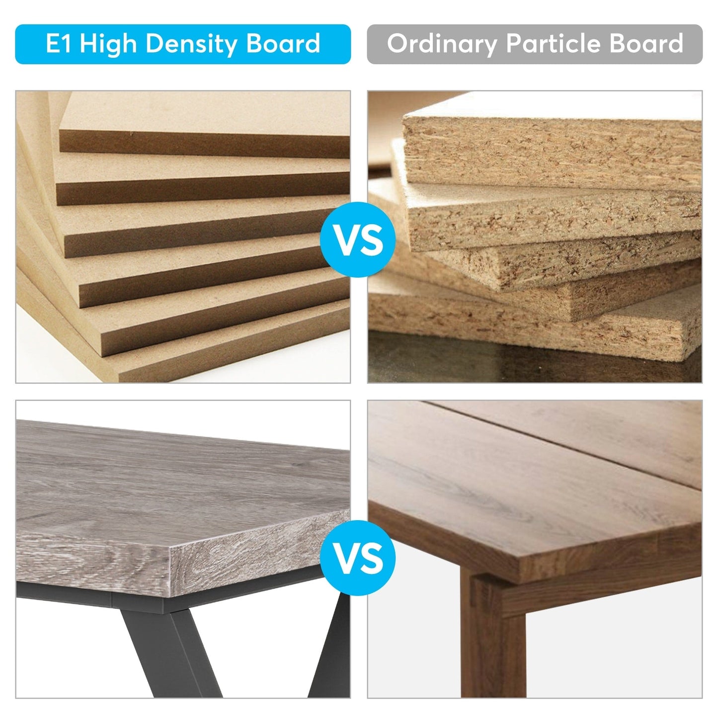 Scrivania per computer resistente da 55 pollici, scrivania da ufficio