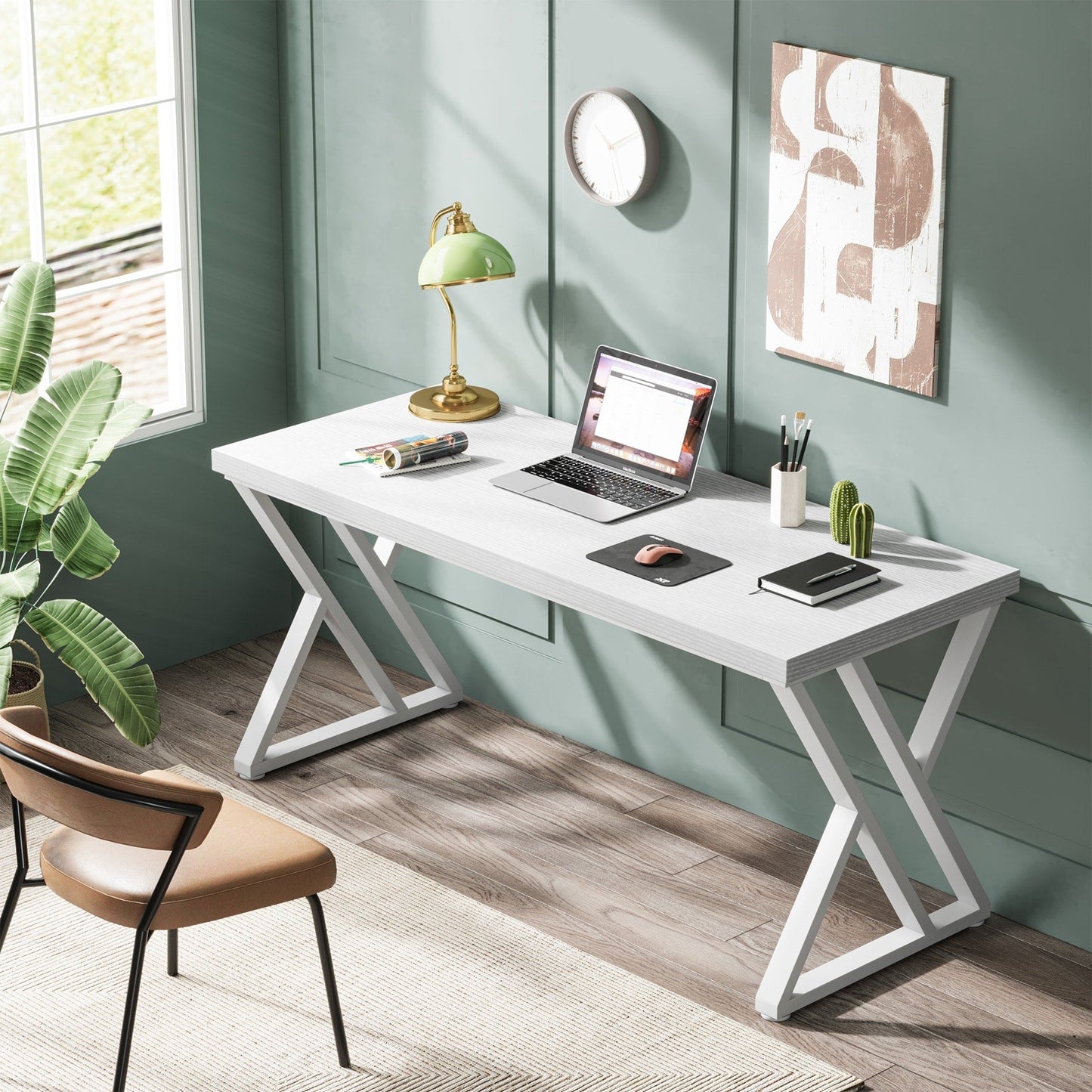 Scrivania per computer resistente da 55 pollici, scrivania da ufficio