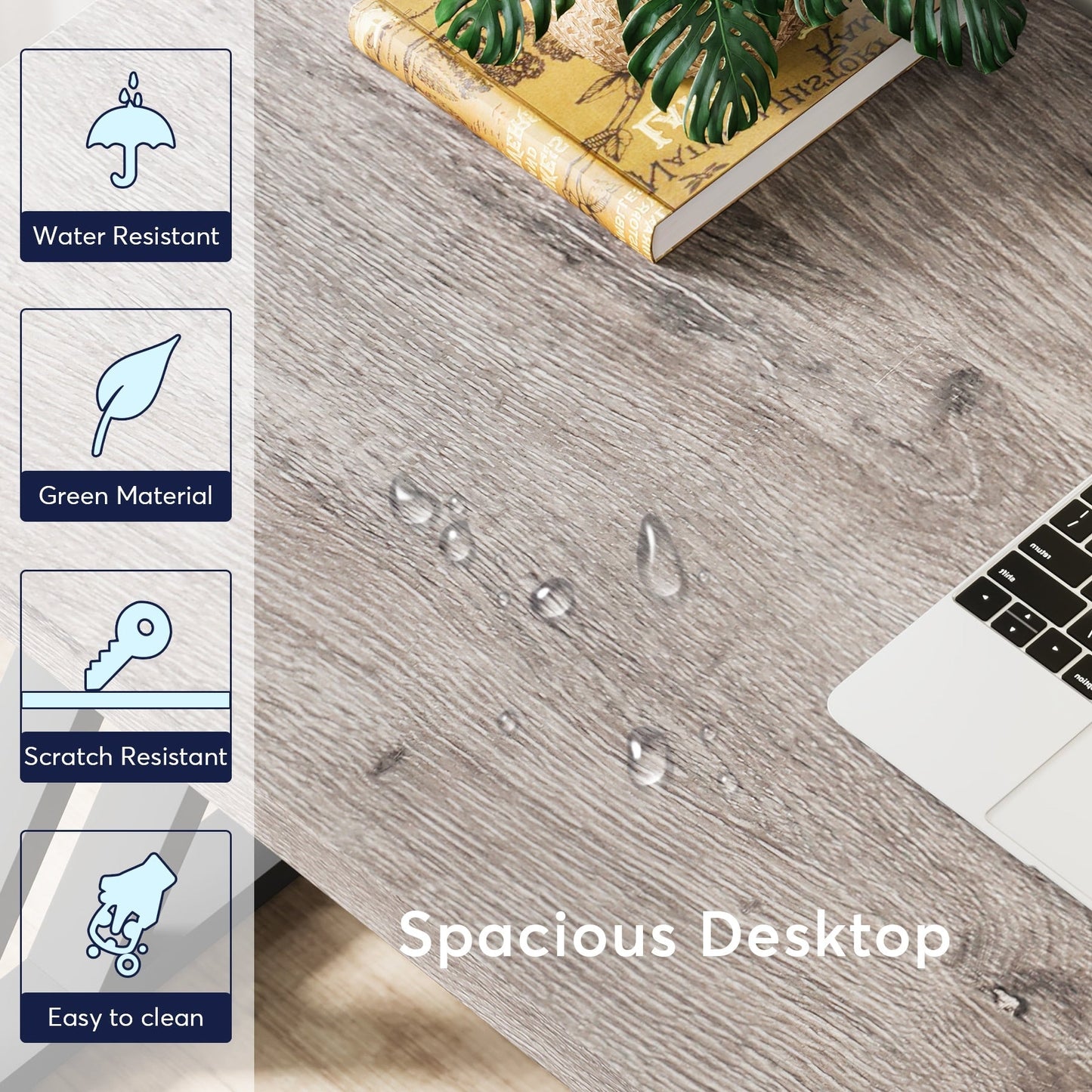 Scrivania per computer resistente da 55 pollici, scrivania da ufficio