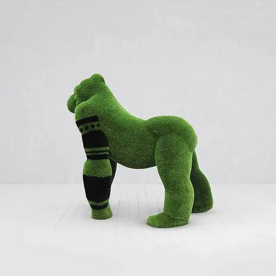 Topiaria di gorilla d'erba