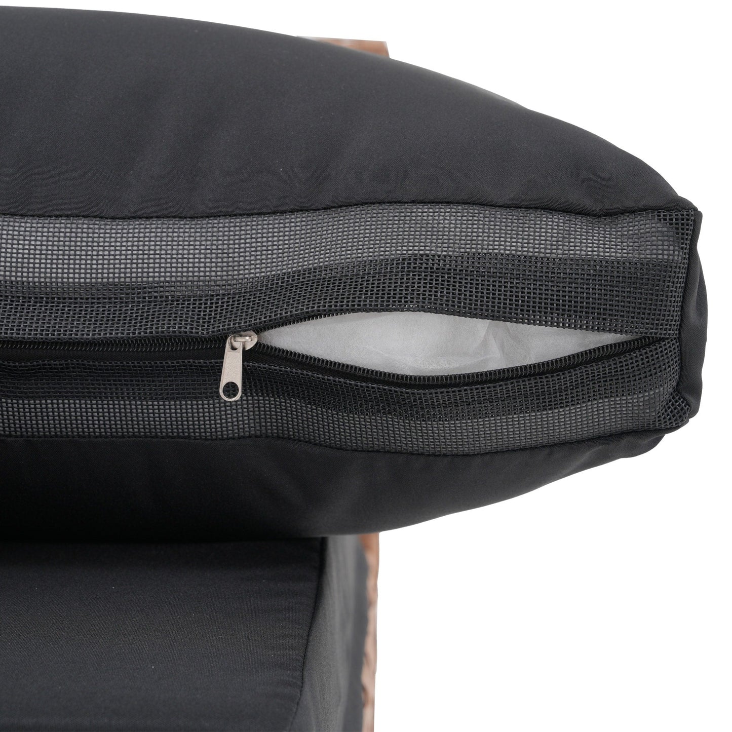 Gruppo di sedute componibili per esterni da 6 persone con cuscini