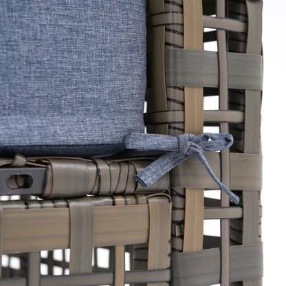 Gruppo di sedute componibili per esterni da 6 persone con cuscini