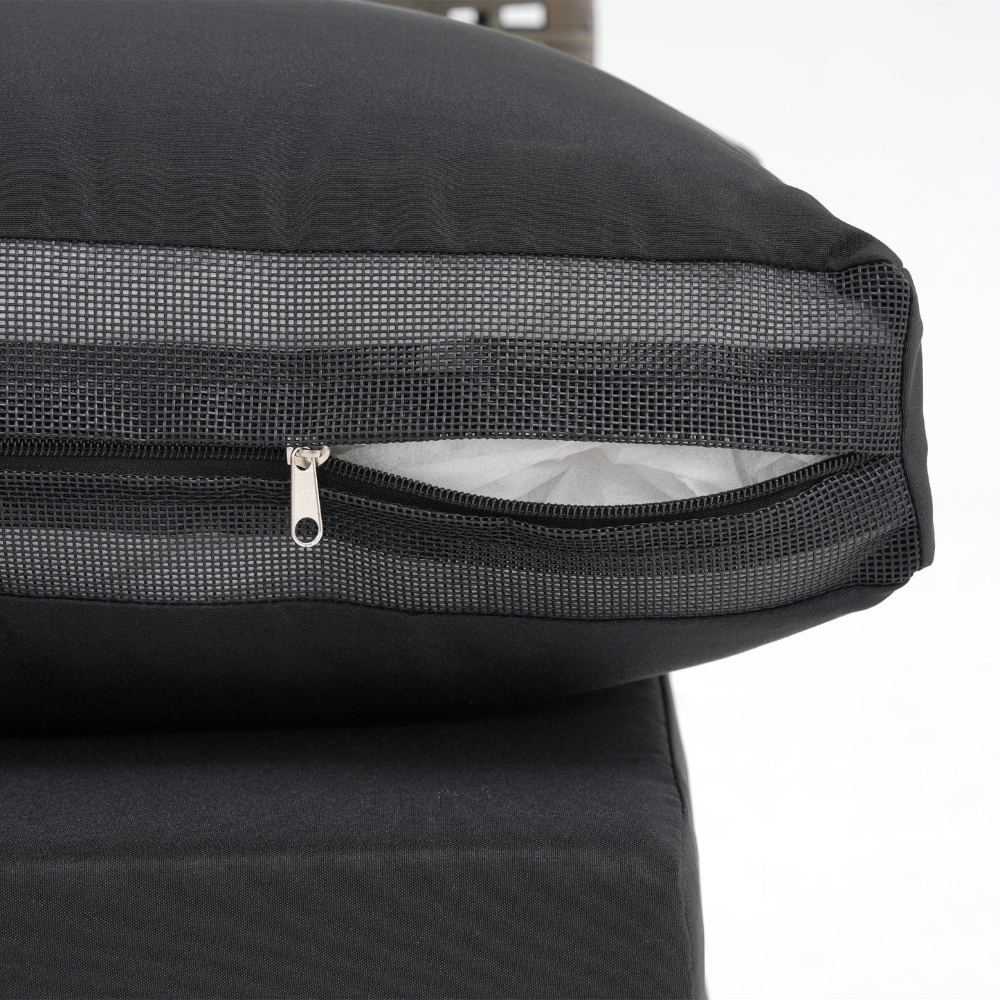 Gruppo di sedute componibili per esterni da 6 persone con cuscini