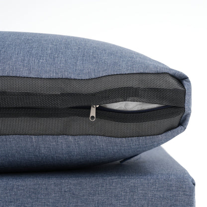 Gruppo di sedute componibili per esterni da 6 persone con cuscini