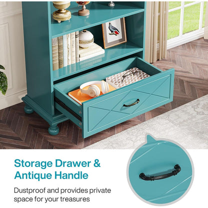 Libreria a 6 ripiani con cassetto 71 Libreria per soggiorno