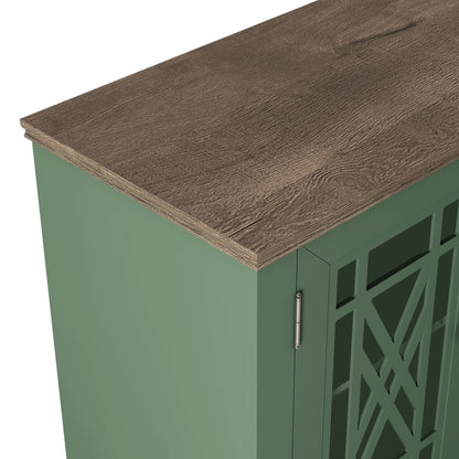 Credenza da cucina in legno in stile vintage da 63 pollici - Larghezza 63 pollici