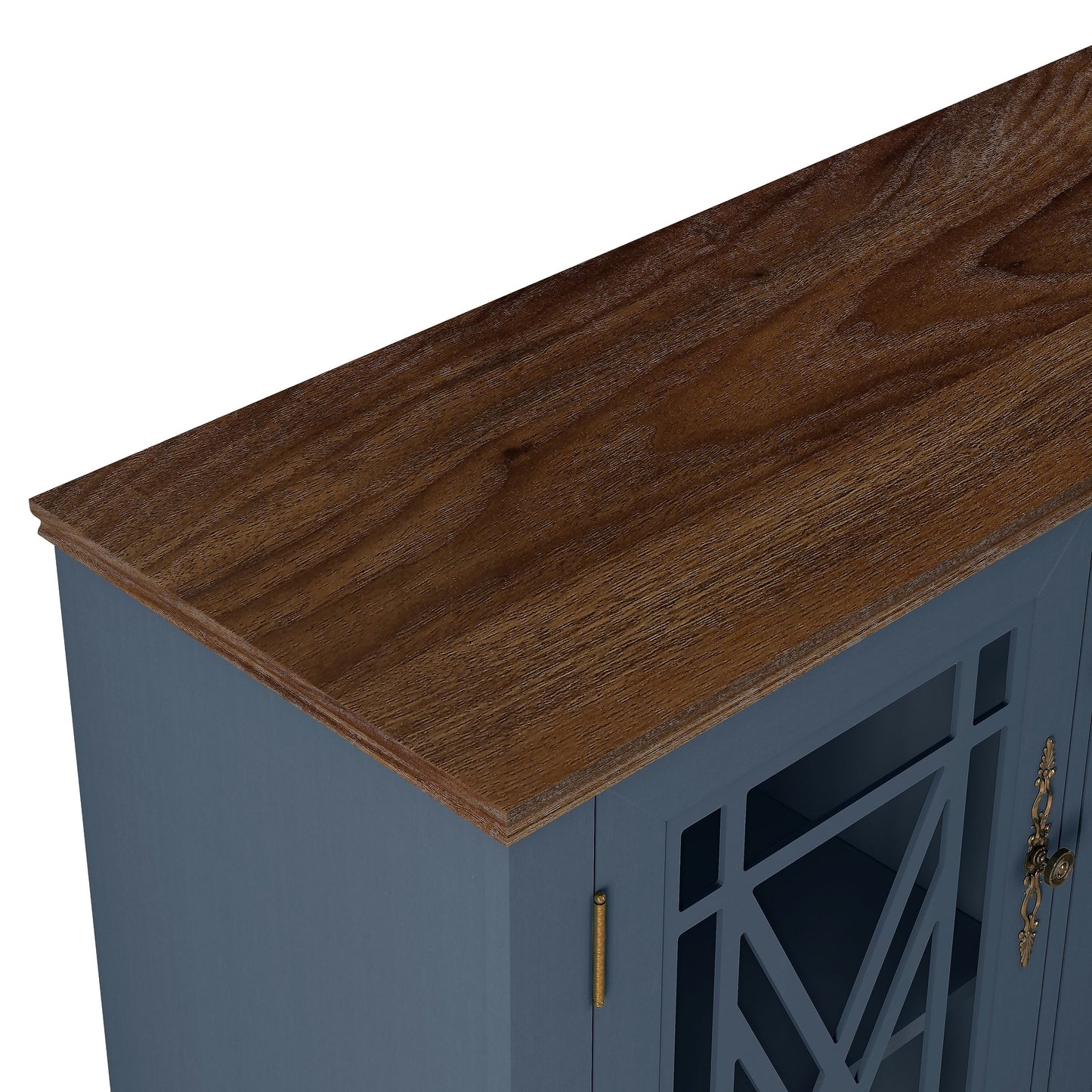 Credenza da cucina in legno in stile vintage da 63 pollici - Larghezza 63 pollici