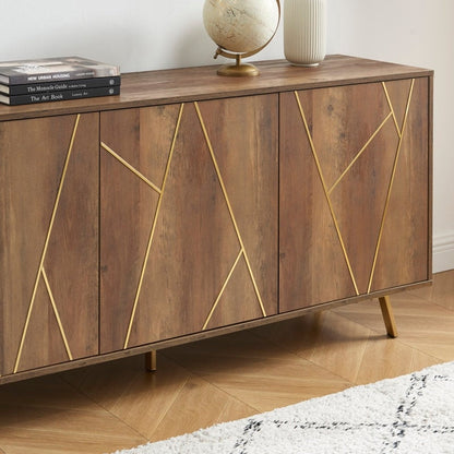 Mobiletto portaoggetti in legno da 63'' W