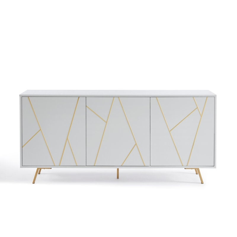 Mobiletto portaoggetti in legno da 63'' W