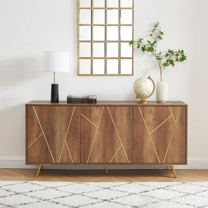 Mobiletto portaoggetti in legno da 63'' W