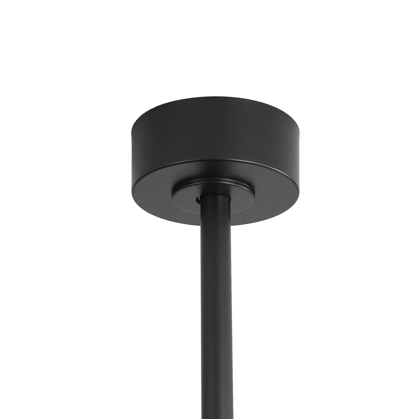 Ventilatore da soffitto a LED nero da 65 pollici a 8 pale con luce e telecomando