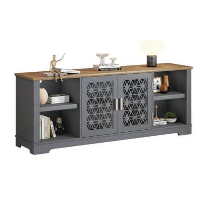 Mobile porta TV decorativo rustico floreale da 70 pollici per un massimo di 80 TV