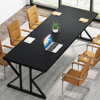 Scrivania direzionale da 70,8 pollici, grande postazione di lavoro per computer