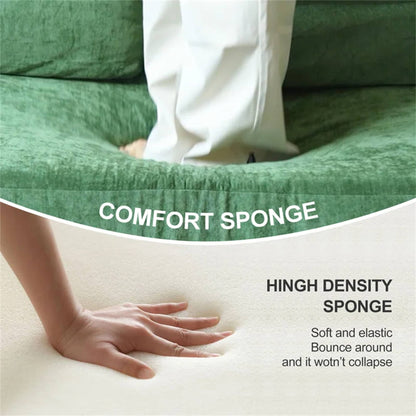 Divano letto trasformabile imbottito 70.87, poltrona trasformabile, comodo divano per soggiorno, camera da letto, tessuto ciniglia