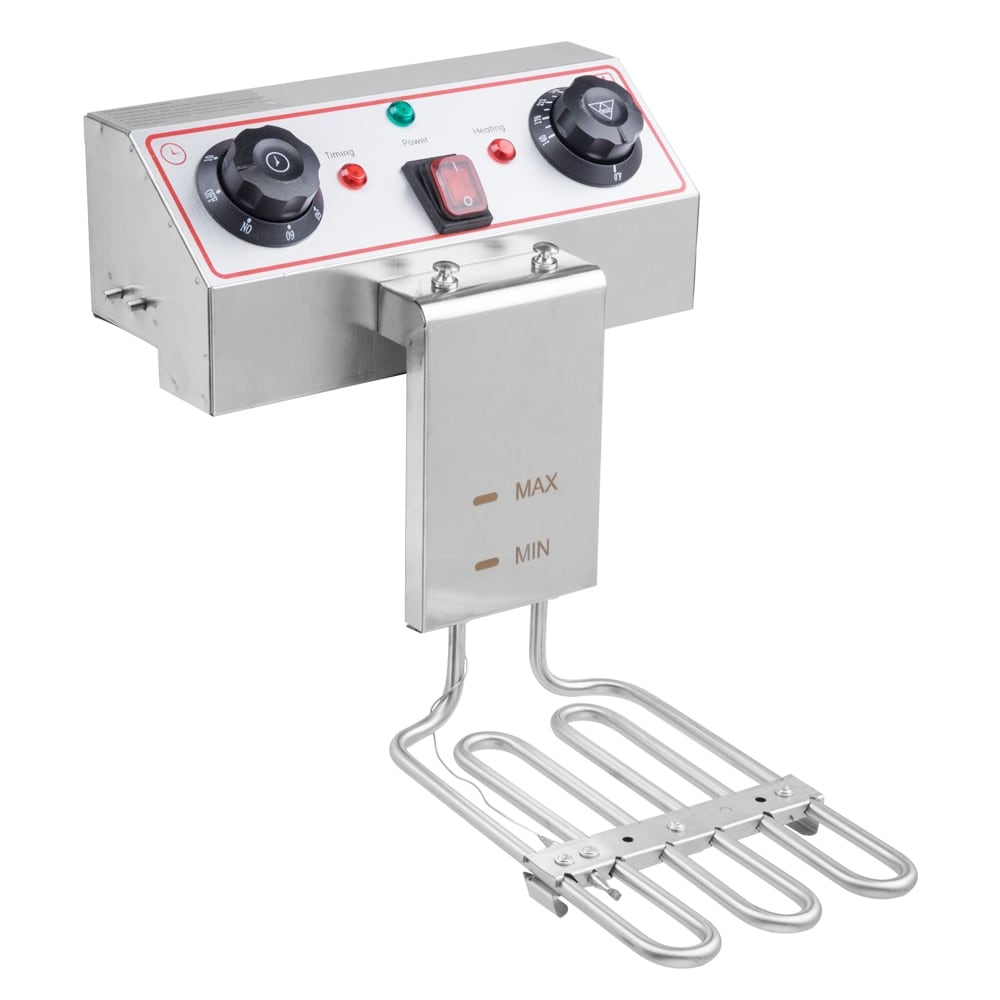 Friggitrice profonda a vasca singola con rubinetto in acciaio inossidabile da 8,5 QT, 1700 W max, con maniglia grande