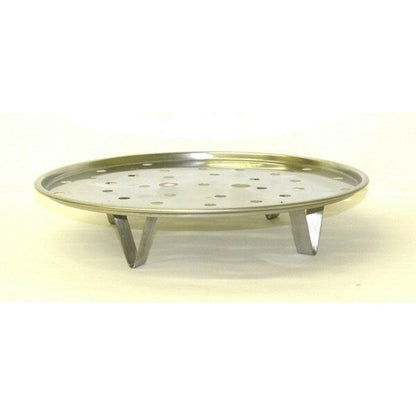 Pentola per brodo in acciaio inossidabile resistente da 80 QT con griglia per cottura a vapore