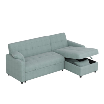 Divano letto reversibile e chaise longue da 82'' di larghezza