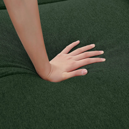 Divano componibile a L da 86,22 pollici con tasche portaoggetti laterali