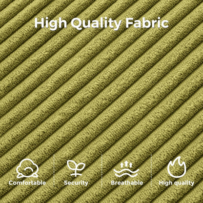 Divano letto pieghevole in velluto a coste, singolo