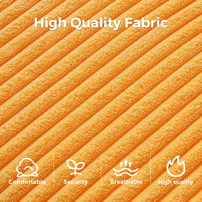 Divano letto pieghevole in velluto a coste, singolo