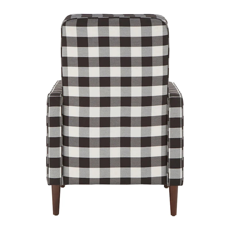 Poltrona Ada con motivo a quadri bianchi e neri di Buffalo di iNSPIRE Q Classic