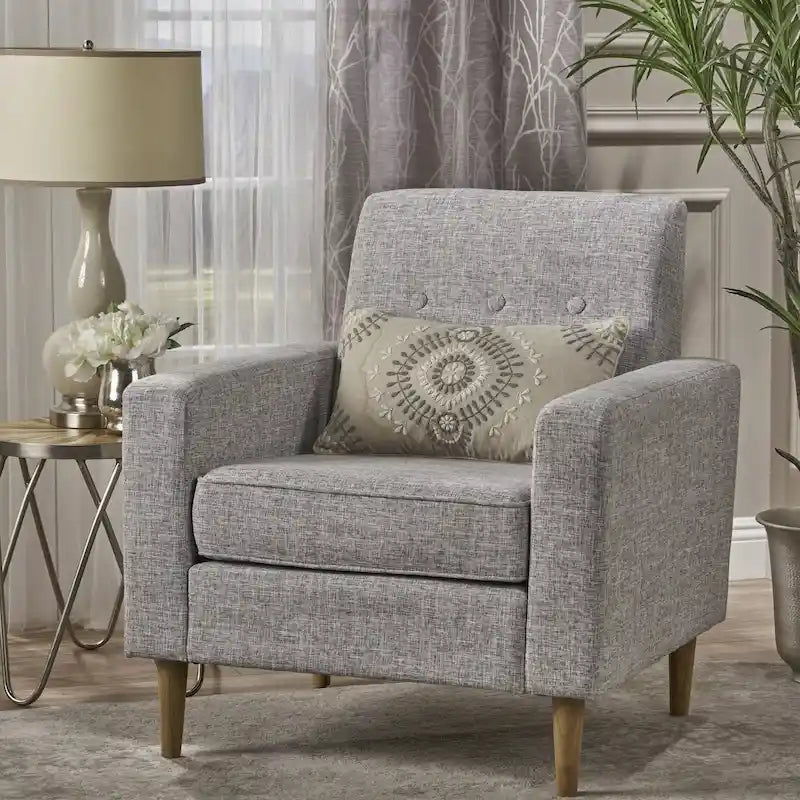 Poltrona club in tessuto Sawyer Mid-Century Modern di Christopher Knight Home