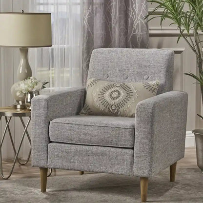 Poltrona club in tessuto Sawyer Mid-Century Modern di Christopher Knight Home