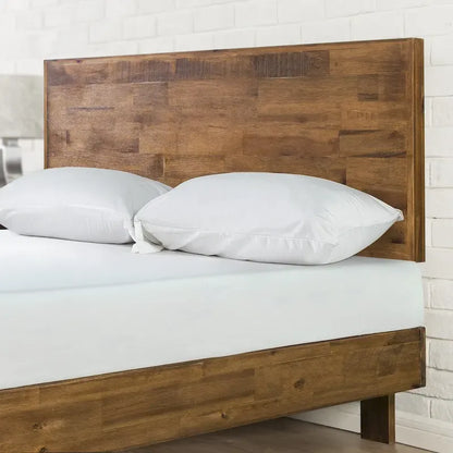 Priage by ZINUS Struttura letto in legno marrone con testiera regolabile