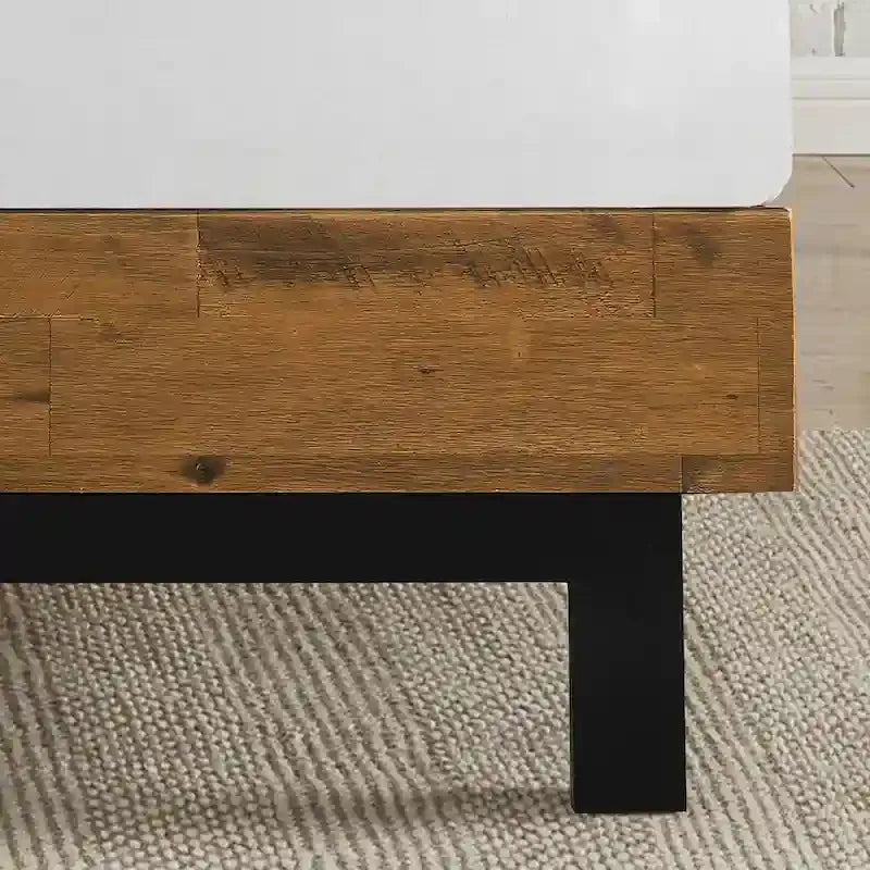 Priage by ZINUS Struttura letto in legno marrone con testiera regolabile