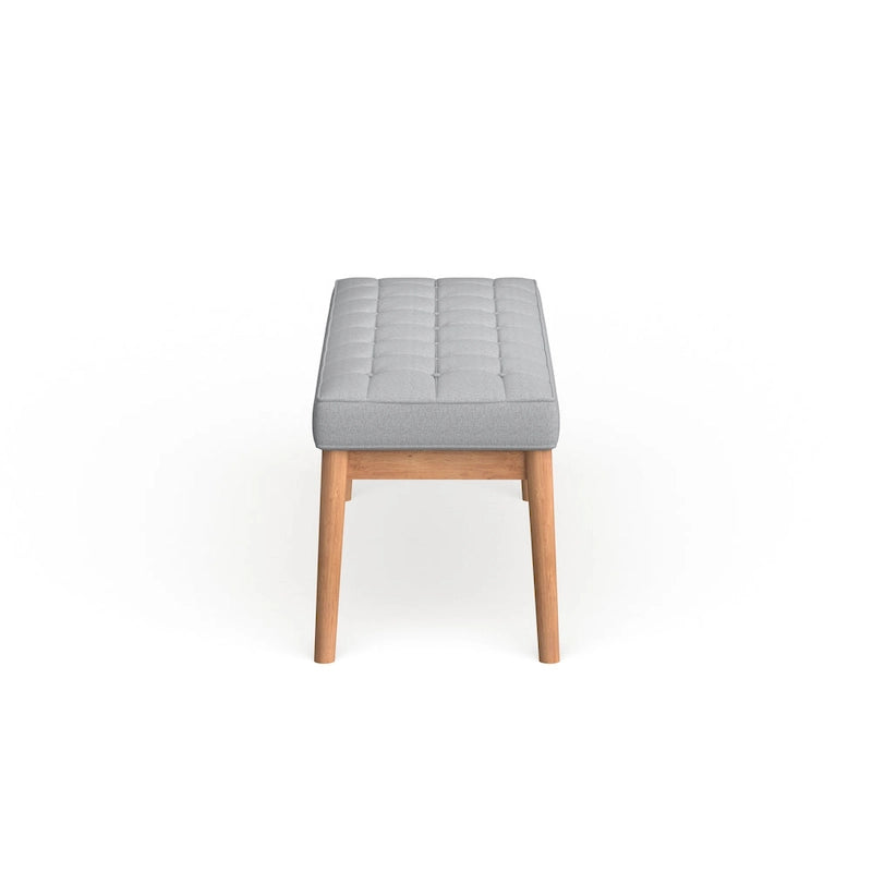 Panca ottomana Saxon Mid-Century in tessuto trapuntato di Christopher Knight Home - 43,00 L x 15,75 W x 17,00 H