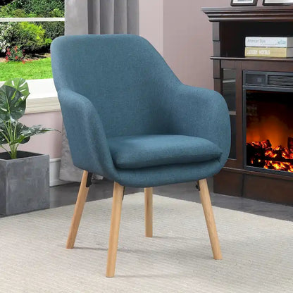 Poltrona imbottita con schienale alto Charlotte Wingback di Convenience Concepts