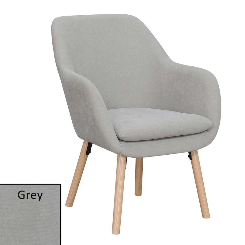 Poltrona imbottita con schienale alto Charlotte Wingback di Convenience Concepts