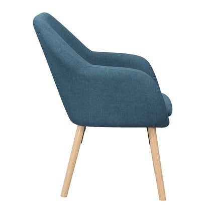 Poltrona imbottita con schienale alto Charlotte Wingback di Convenience Concepts