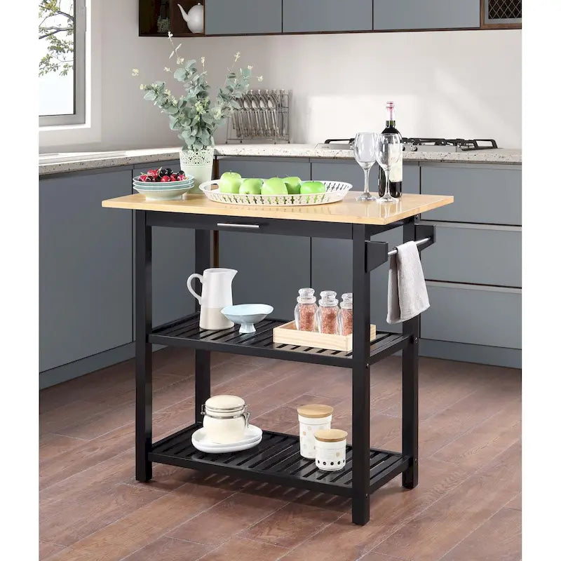 Designs2Go - Isola da cucina con 3 ripiani e cassetto