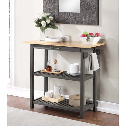 Designs2Go - Isola da cucina con 3 ripiani e cassetto