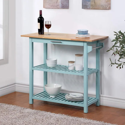 Designs2Go - Isola da cucina con 3 ripiani e cassetto