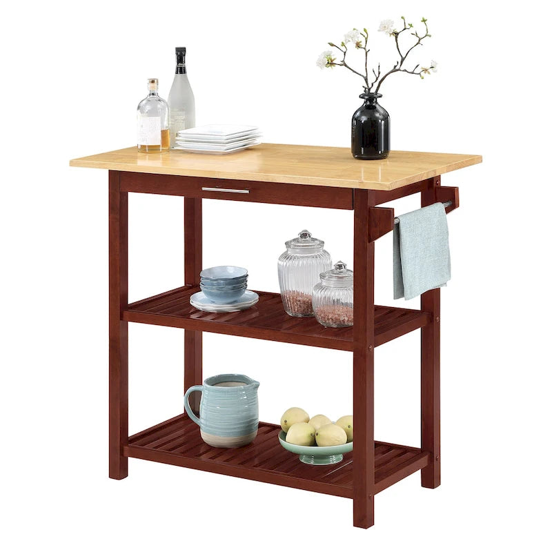 Designs2Go - Isola da cucina con 3 ripiani e cassetto