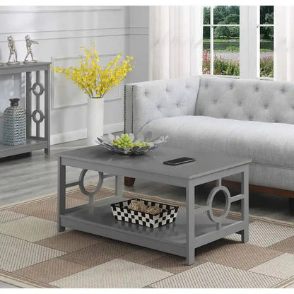 Convenience Concepts Ring Coffee Table with Shelf