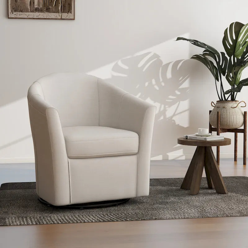 Poltrona girevole con base in metallo - 30,7 L x 29,9 A x 27,5 P