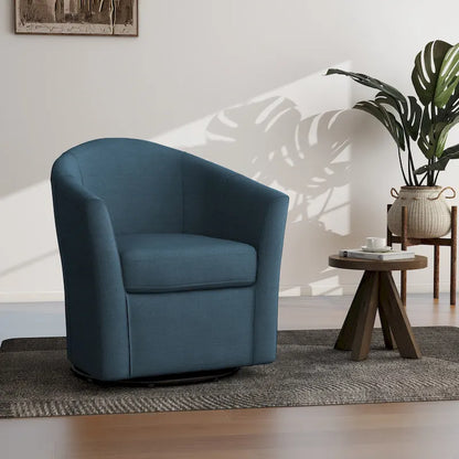 Poltrona girevole con base in metallo - 30,7 L x 29,9 A x 27,5 P