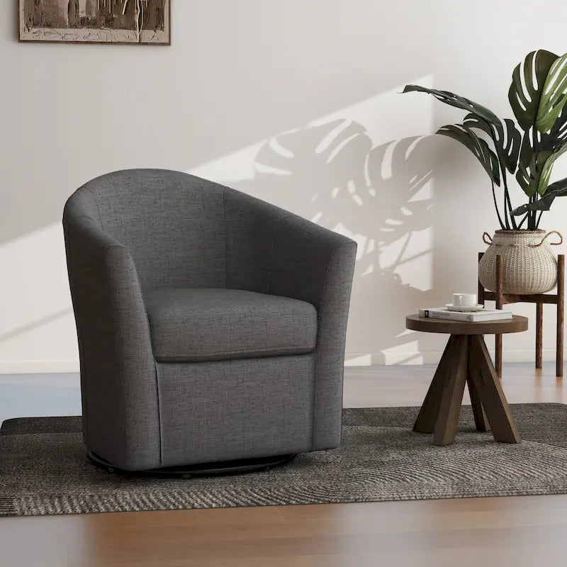 Poltrona girevole con base in metallo - 30,7 L x 29,9 A x 27,5 P