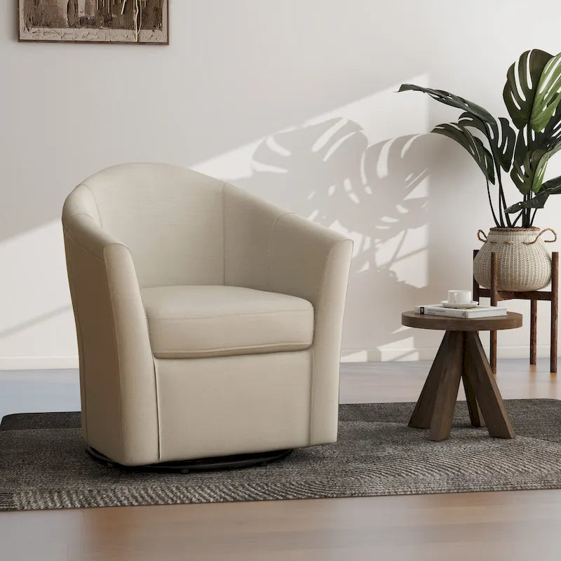 Poltrona girevole con base in metallo - 30,7 L x 29,9 A x 27,5 P