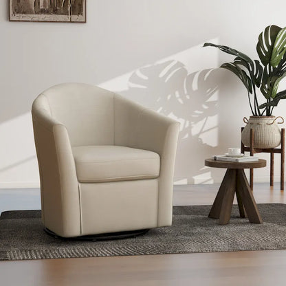 Poltrona girevole con base in metallo - 30,7 L x 29,9 A x 27,5 P